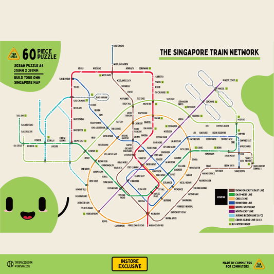 Singapore Train Network – 60-Piece Jigsaw Puzzle