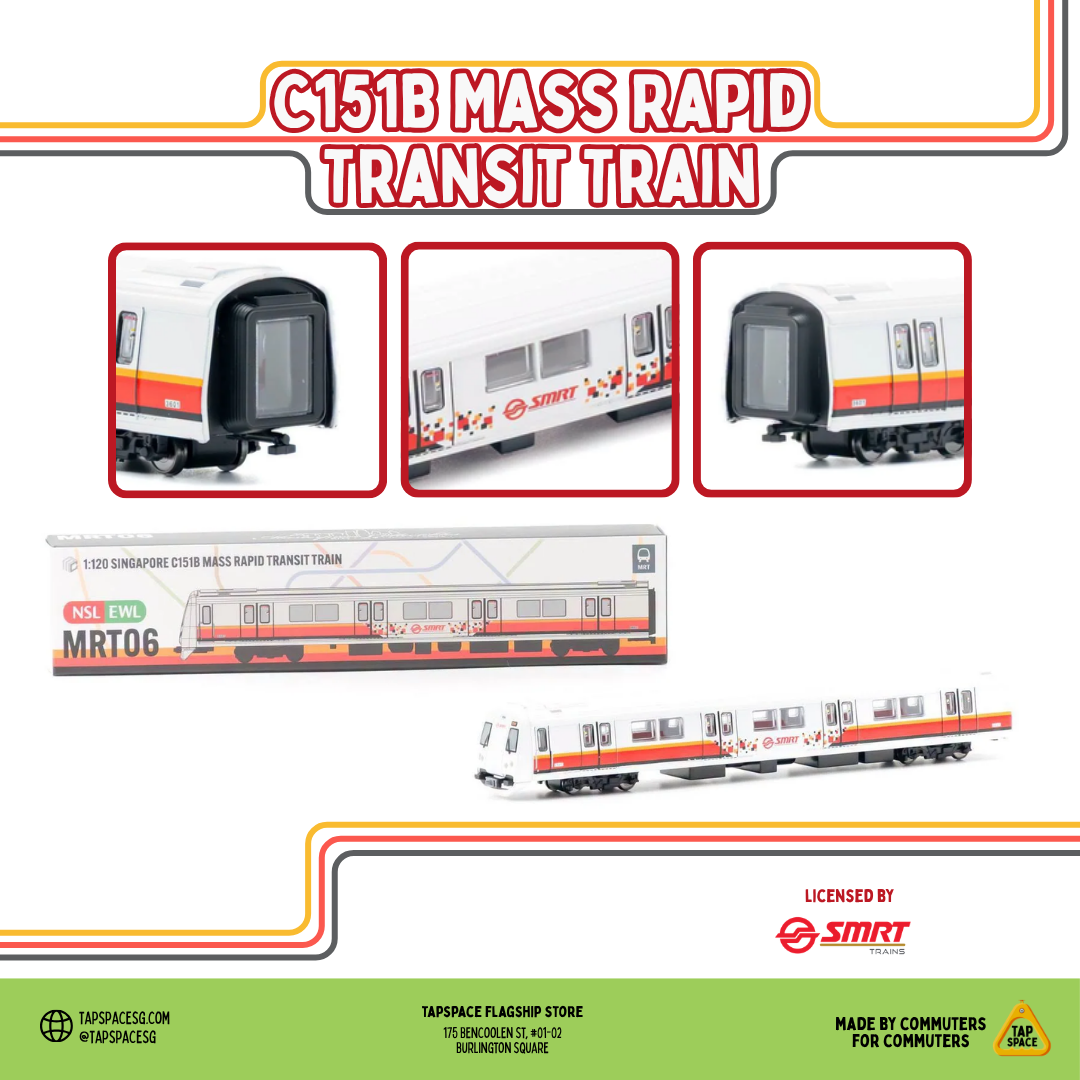 (MC) MRT06 Singapore Train – C151B Mass Rapid Train (1:120 Scale)