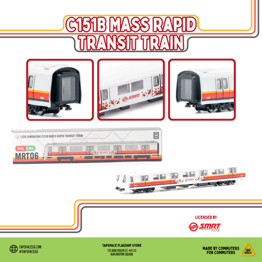 (MC) MRT06 Singapore Train – C151B Mass Rapid Train (1:120 Scale)