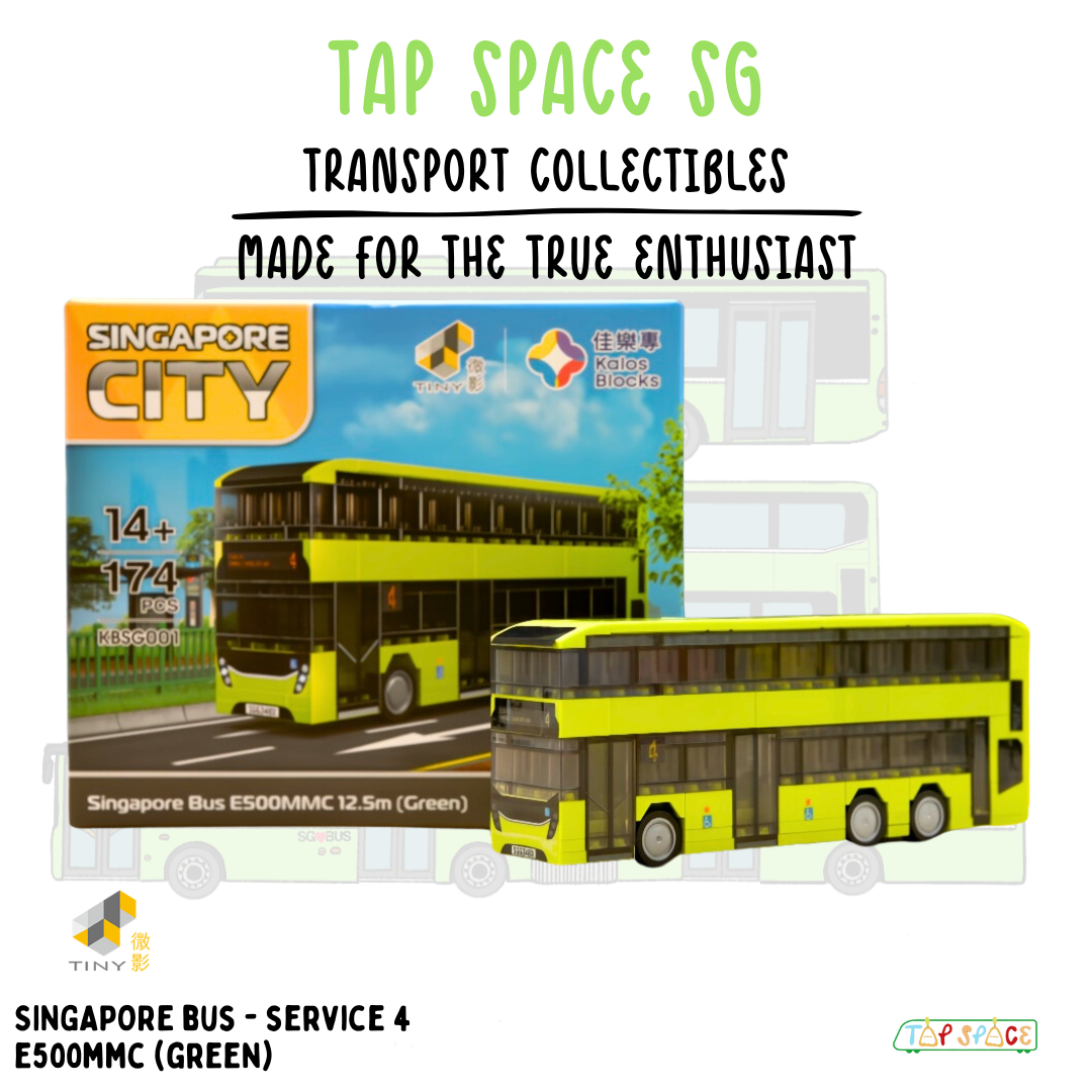 TINY SINGAPORE BUS E500MMC 12.5M (GREEN) KALOS BLOCKS