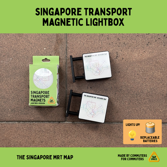 Singapore MRT Network Map Station Magnetic Lightbox