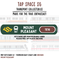 Mount Pleasant MRT Station Keychain