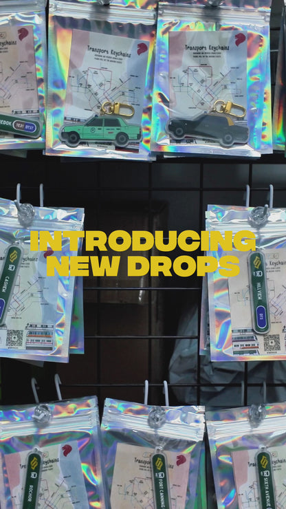 Reserved Seating Transport Icons Keychain